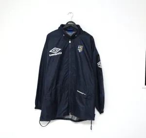 1993/95 Parma Vintage Umbro Football Training  Rain Jacket Coat (XL) Zola Era