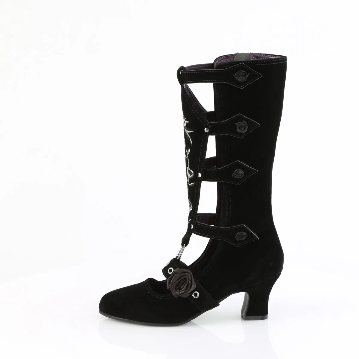 2 Inch Heel WHIMSY-118 Black Vegan Suede