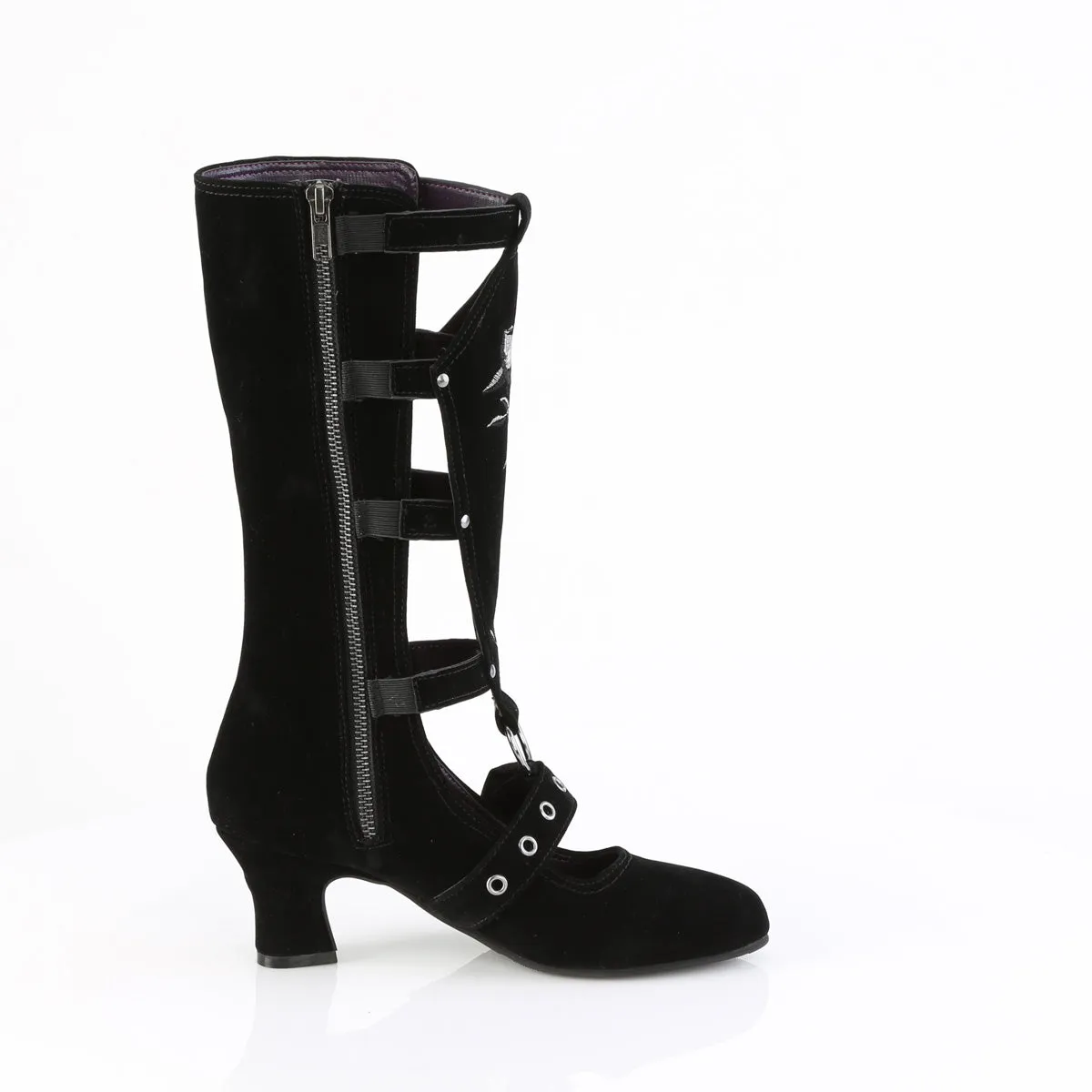 2 Inch Heel WHIMSY-118 Black Vegan Suede