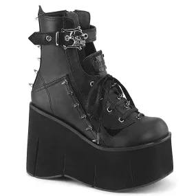 4 Inch Platform KERA-150 Black Vegan Leather