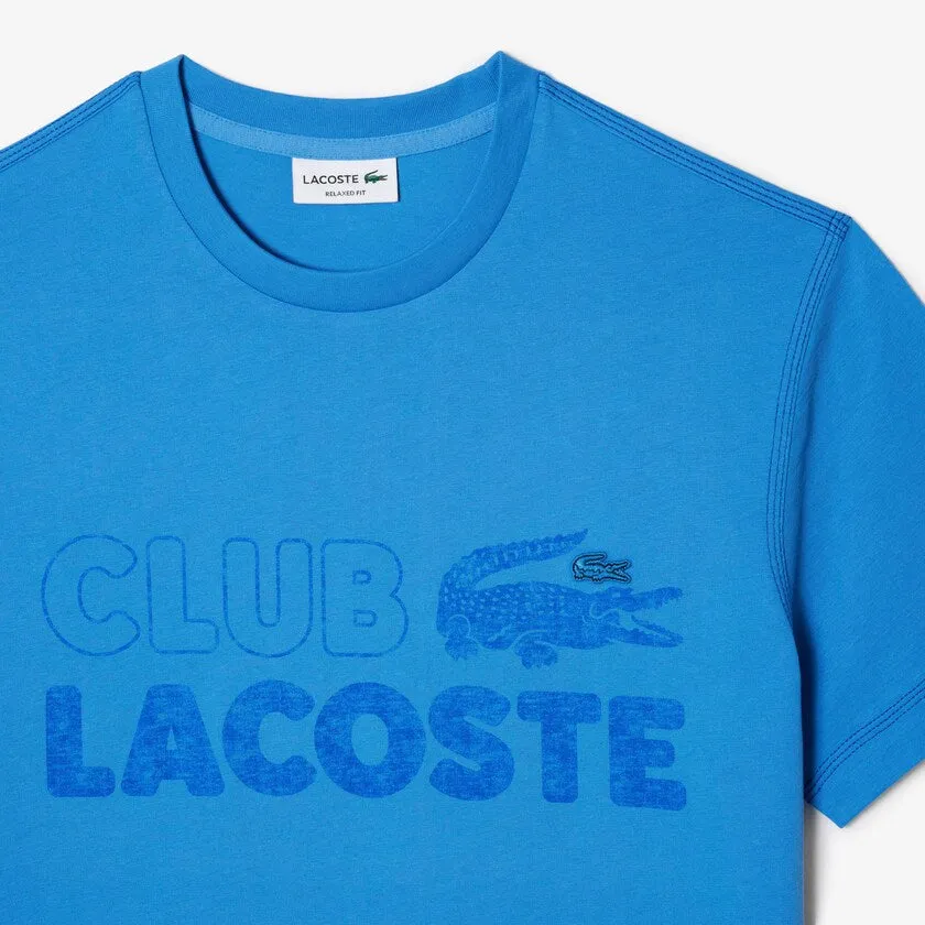 LACOSTE Men’s Vintage Print Organic Cotton T-Shirt