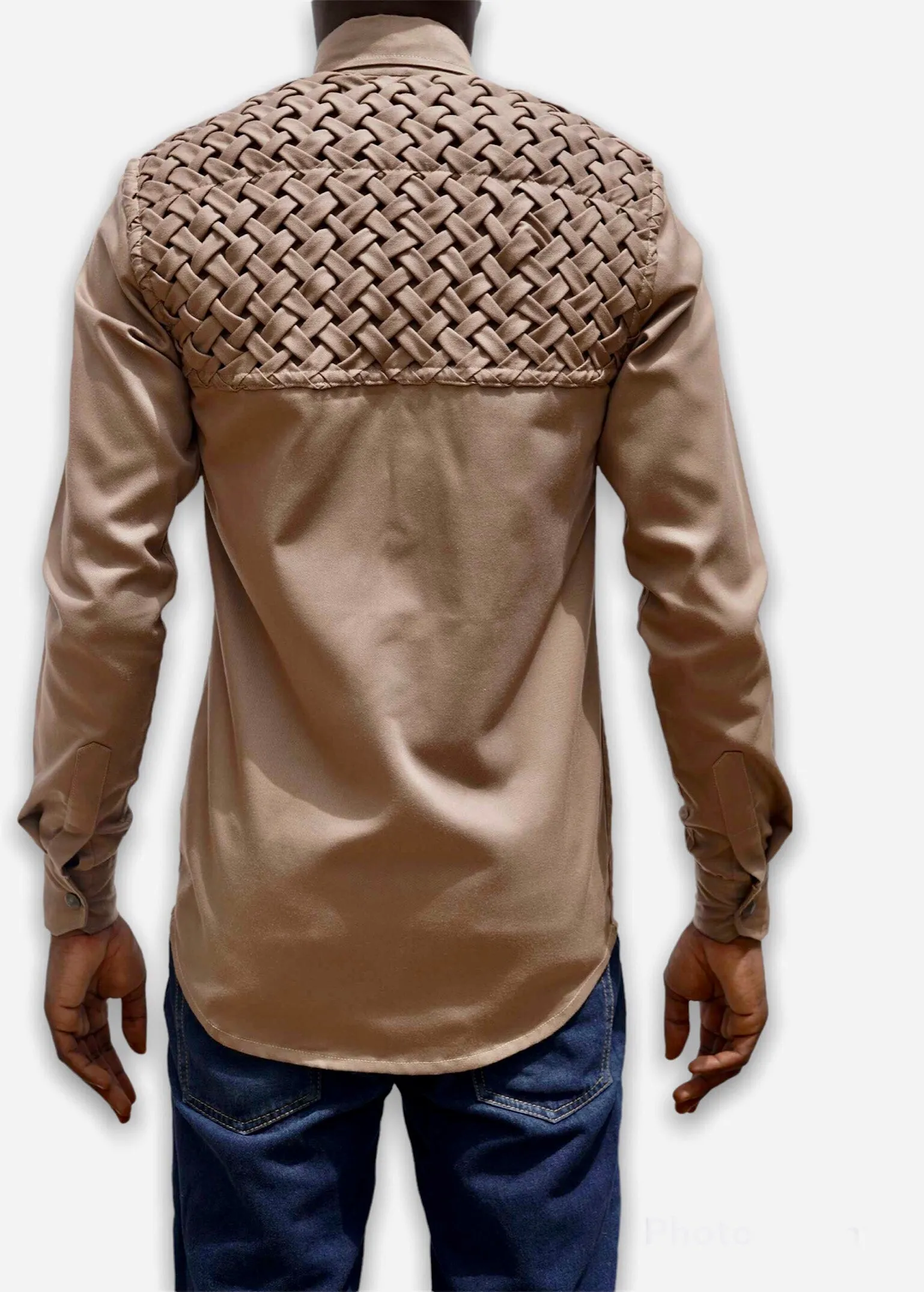 Ademotos Long Sleeve Kneated Detail Shirt