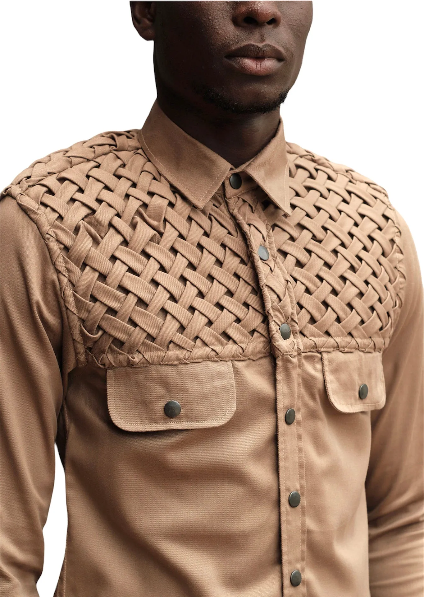 Ademotos Long Sleeve Kneated Detail Shirt