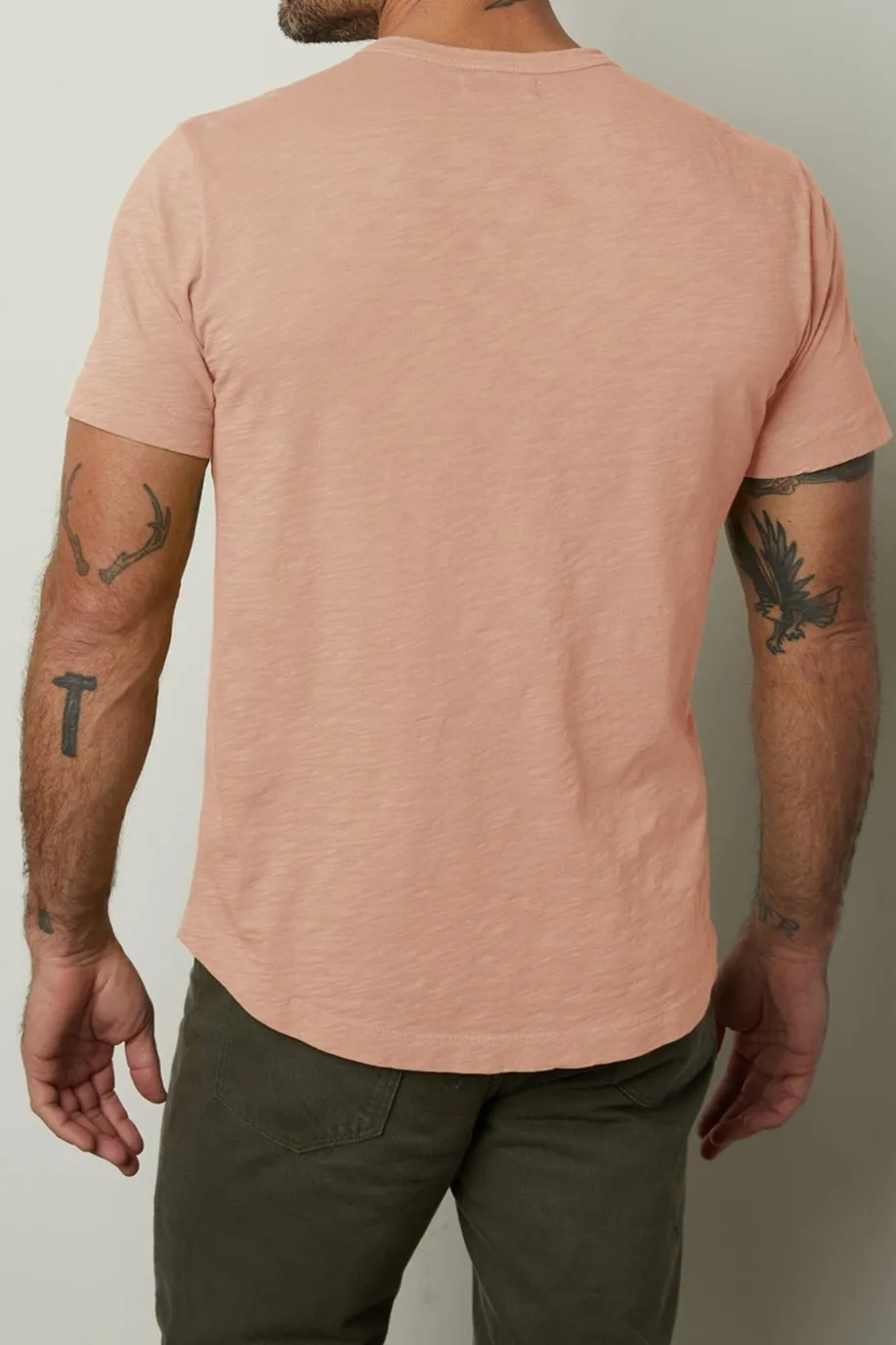 AMARO CREW NECK SLUB TEE