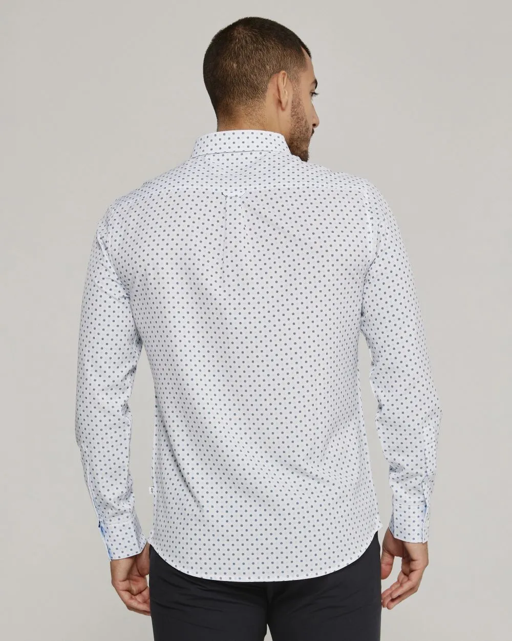 '7Diamonds' Men's Amis Performance Button Down - White