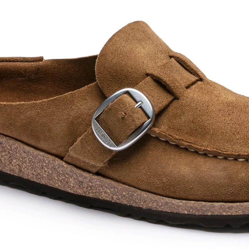 'Birkenstock' Women's Buckley Suede Leather Clog - Tea