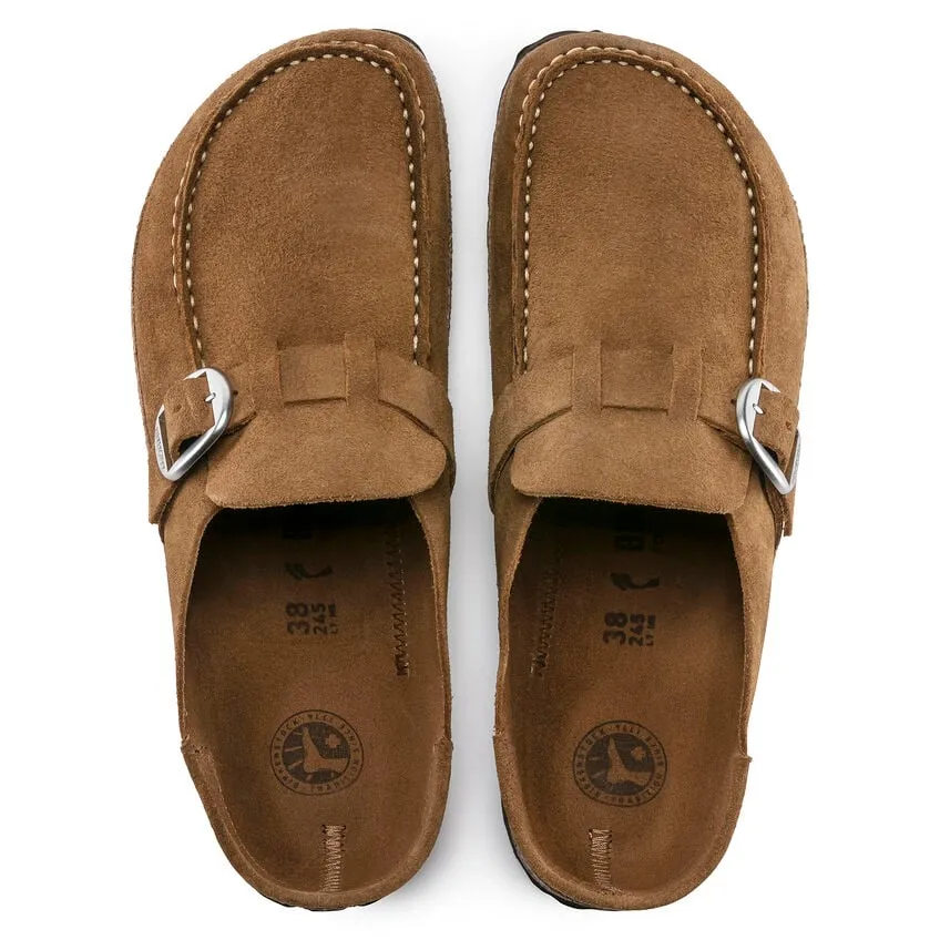 'Birkenstock' Women's Buckley Suede Leather Clog - Tea