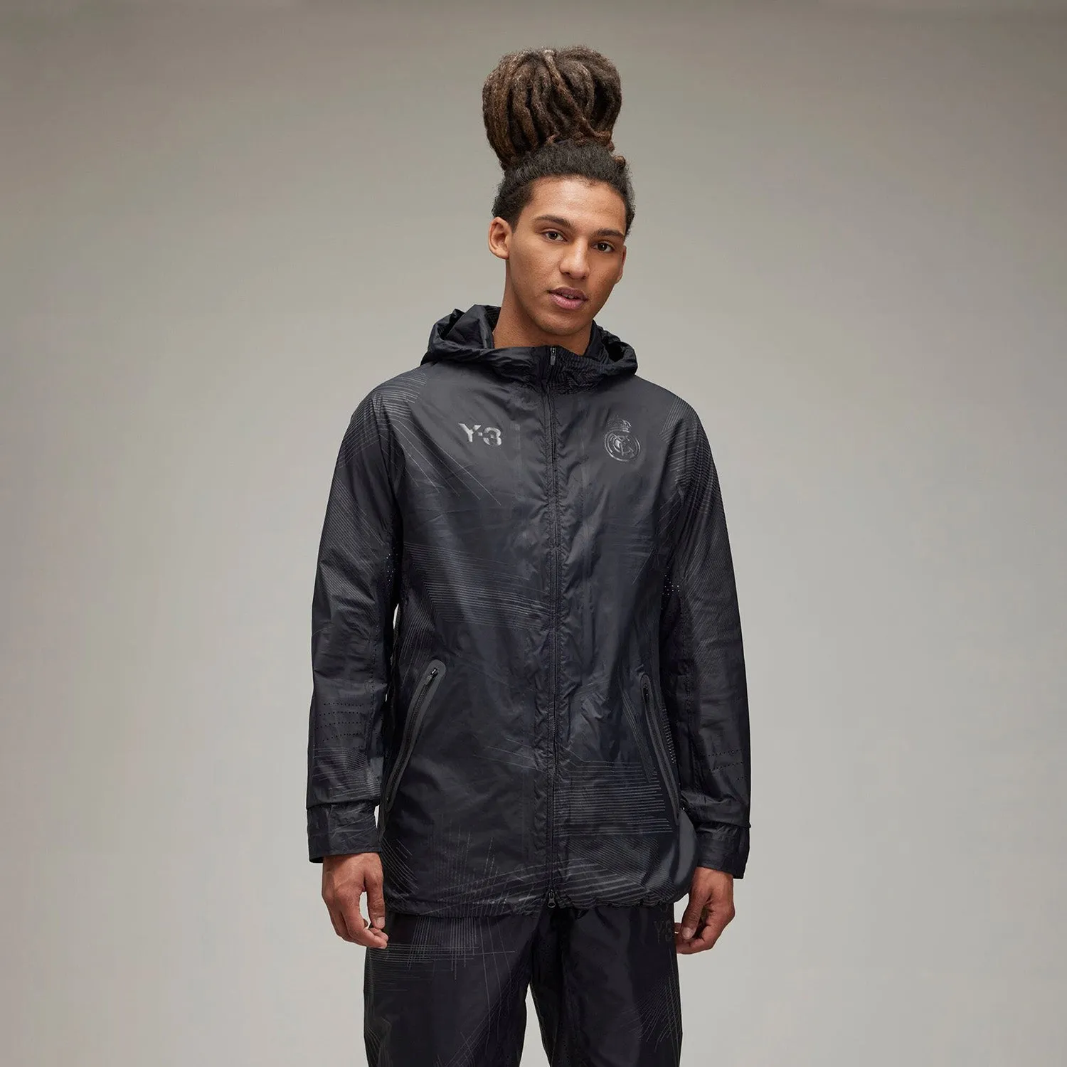 Y-3 Mens Black Himno Jacket 21/22 - Stylish and Functional Outerwear