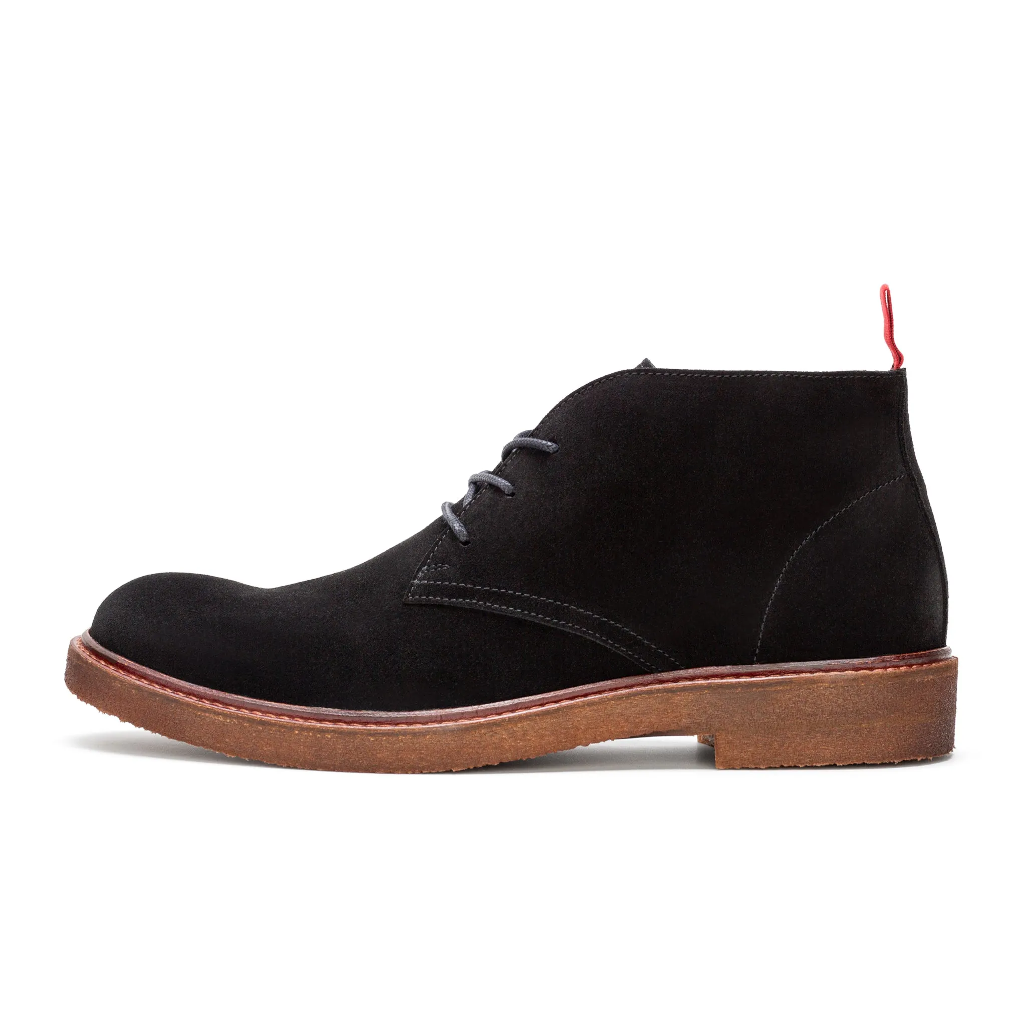 Chukka Mens Leon Black Suede