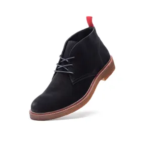 Chukka Mens Leon Black Suede