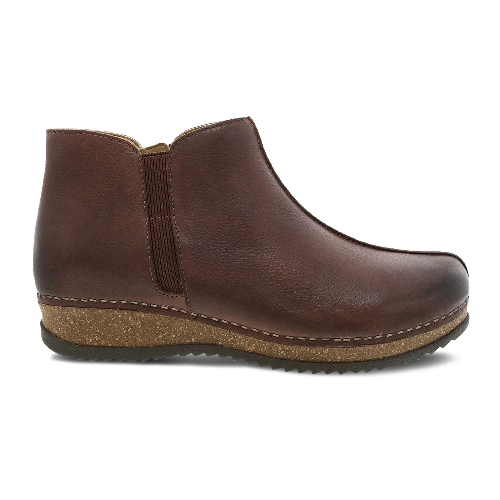 Dansko Makara Ankle Boot (Women) - Brown Waxy Milled