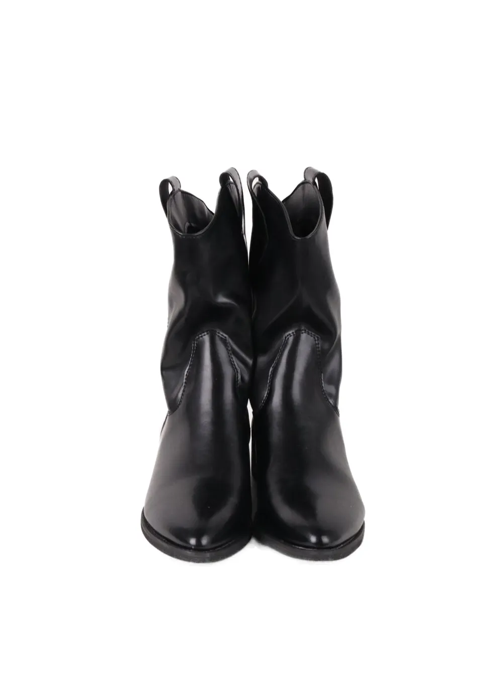 Faux Leather Midi Boots IF413