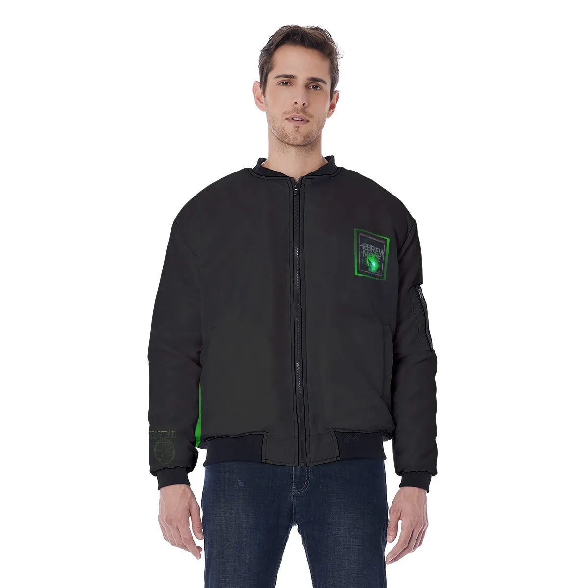 Hebrew Mode - On 01-07 Men's Designer Bomber Jacket