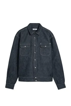 Herringbone Denim Trucker Jacket