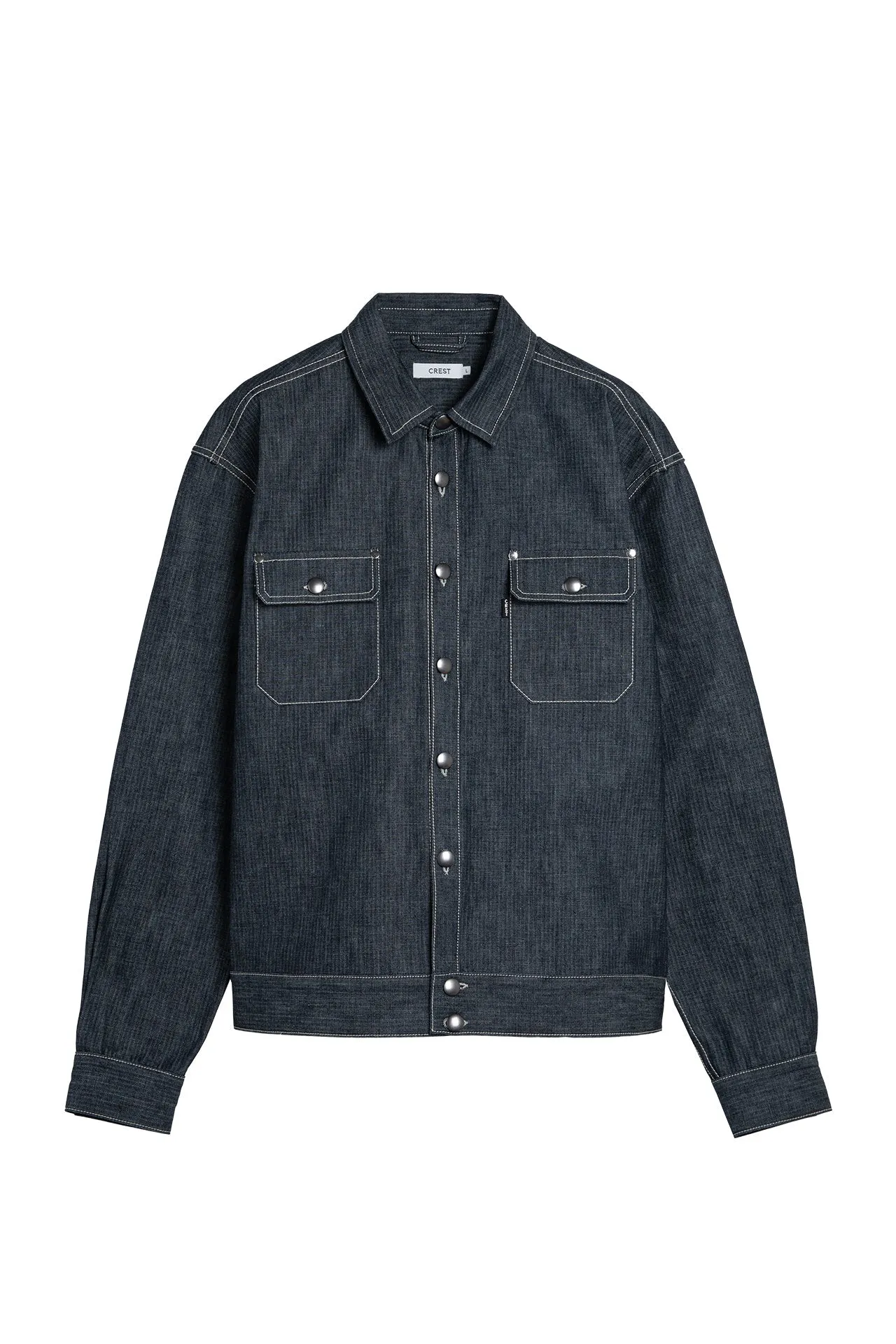 Herringbone Denim Trucker Jacket