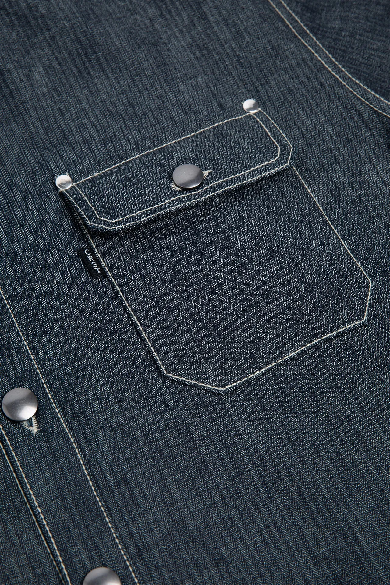 Herringbone Denim Trucker Jacket