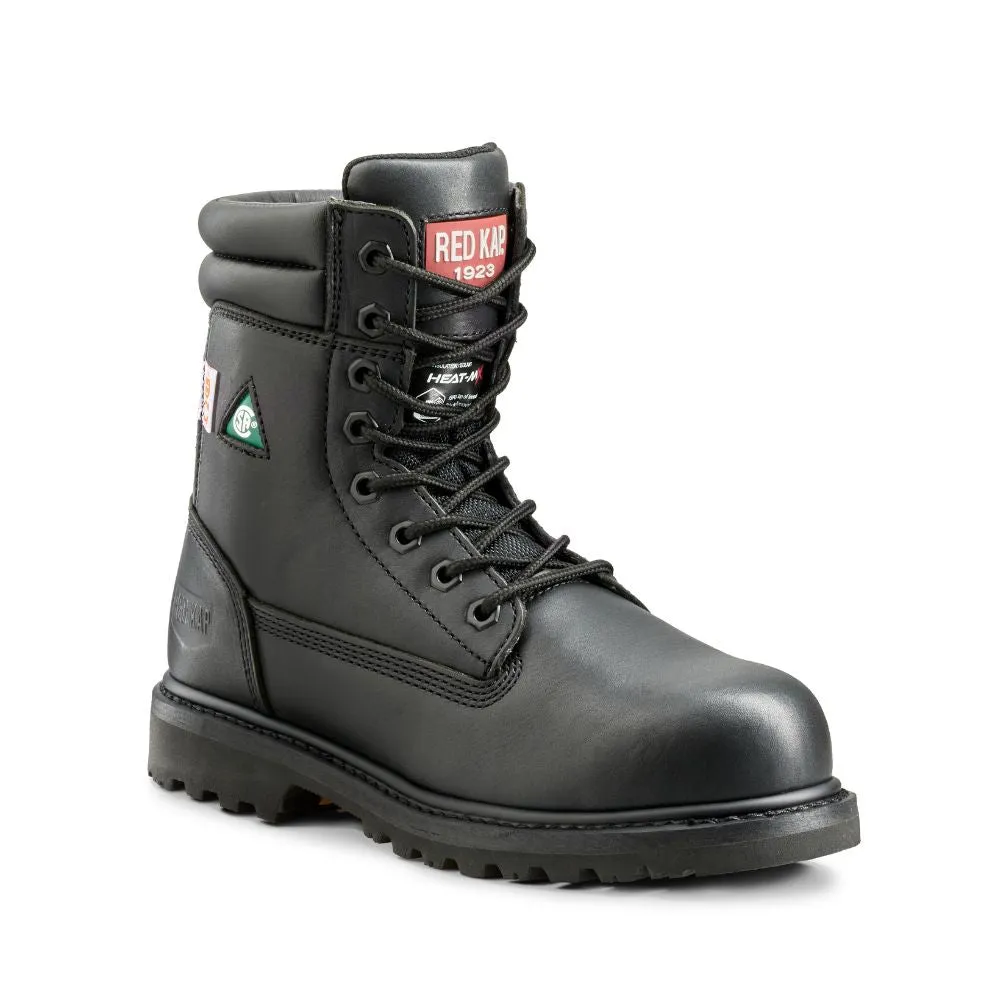 Red Kap Unisex 8" Steel Toe Insulated Work Safety CSA Boot CF23100AIBK - Black