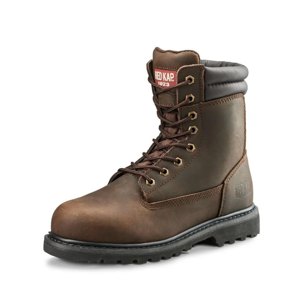 Red Kap Unisex 8" Steel Toe Work Safety CSA Boot CF23100ABR - Brown