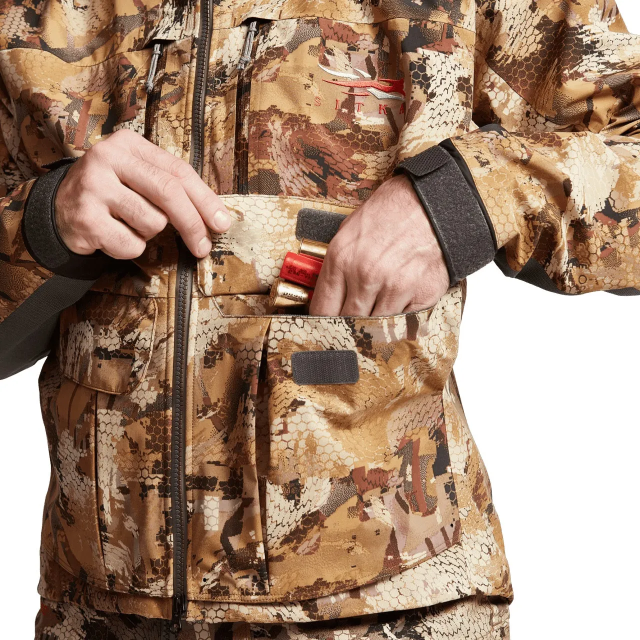 'Sitka' Men's Delta Pro Wading WP Jacket - Waterfowl : Optifade Waterfowl Marsh