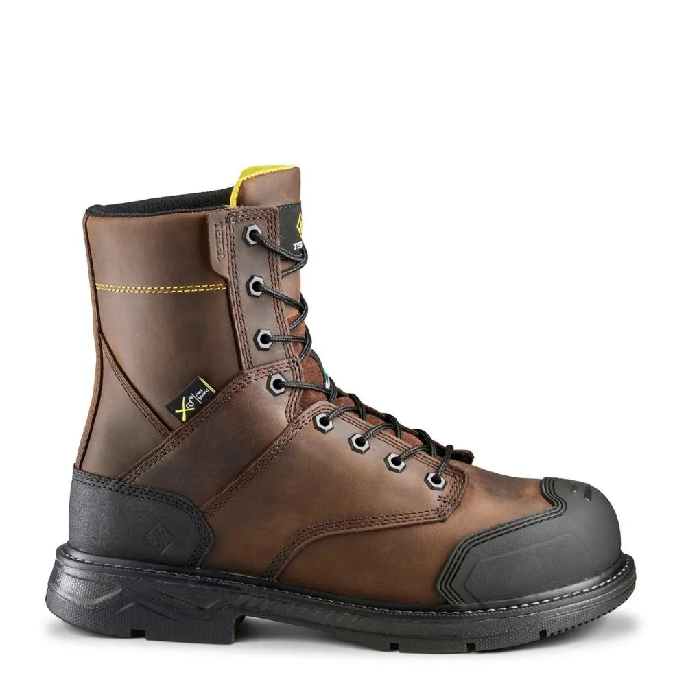 Terra Patton Unisex 8 Aluminum Toe Internal MET Guard Work Safety CSA Boot 839KDB - Brown