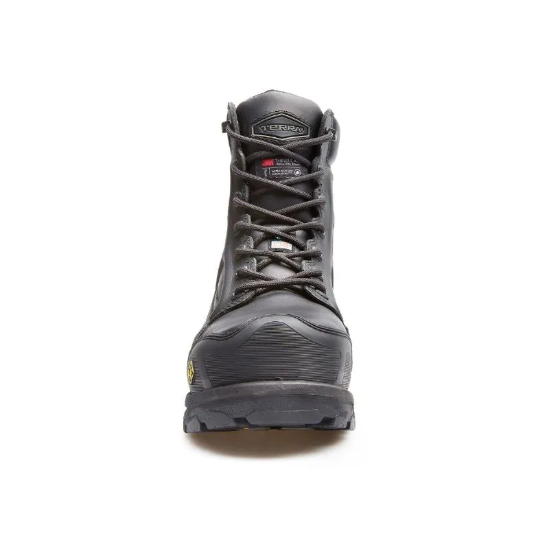 Terra VRTX Expedition Men's 8 Composite Toe Work Boot w/ Vibram Arctic Grip TR0A4NQMBLK