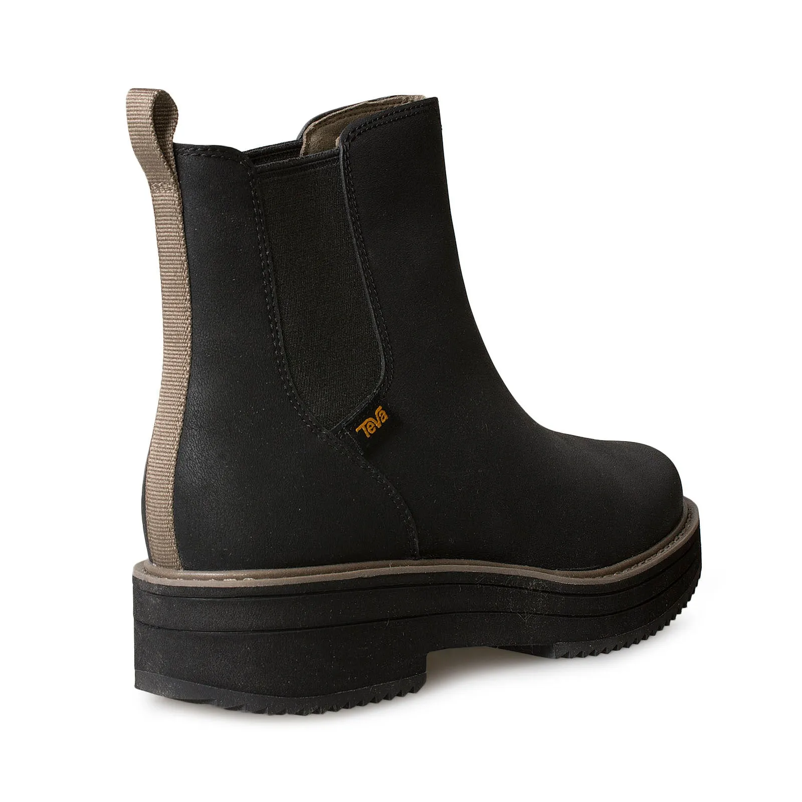 Teva Midform Chelsea Black Boots - Women's