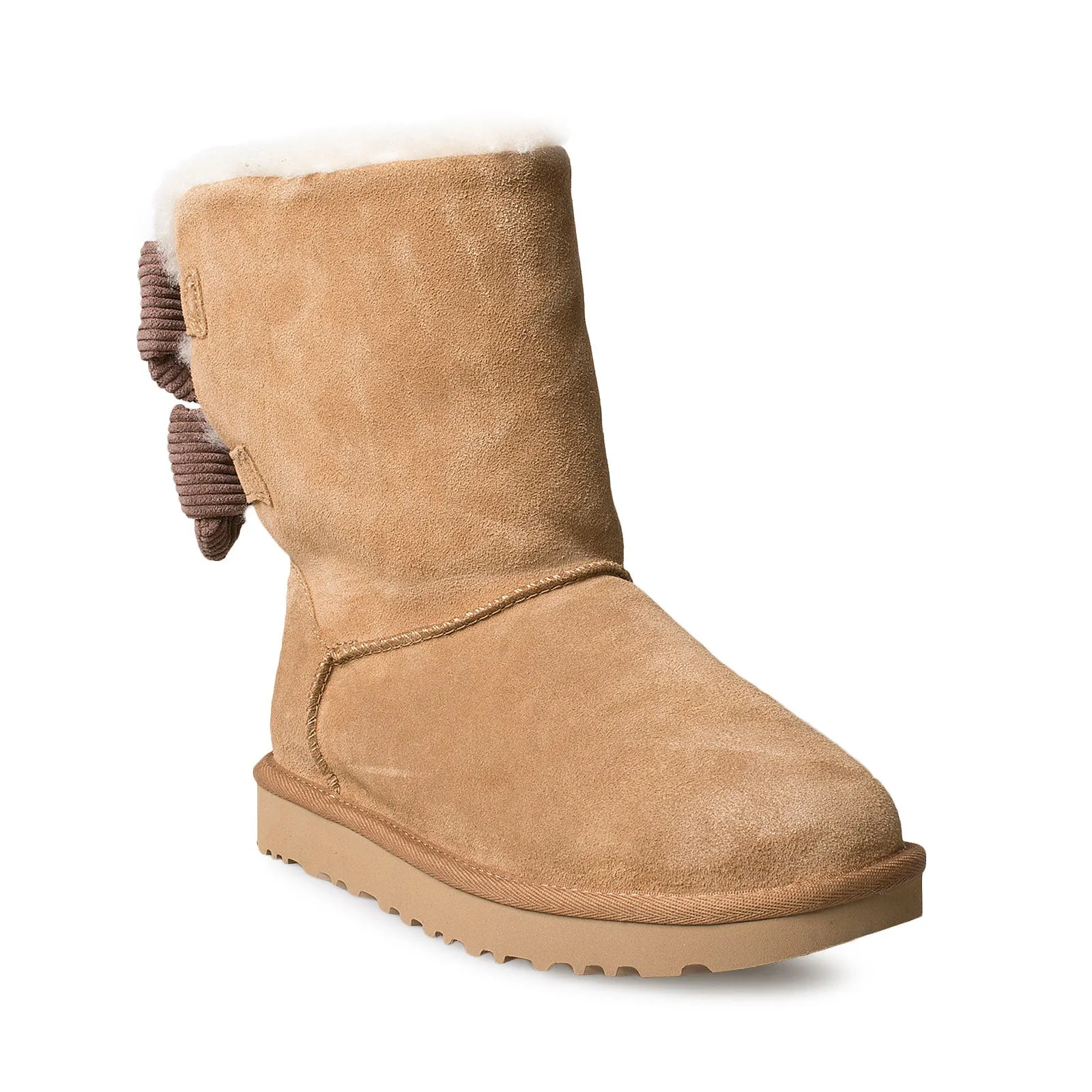 UGG Bailey Bow Corduroy Chestnut Boots - Women's