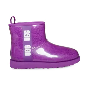 UGG Classic Clear Mini Purple Sky Boots - Women's