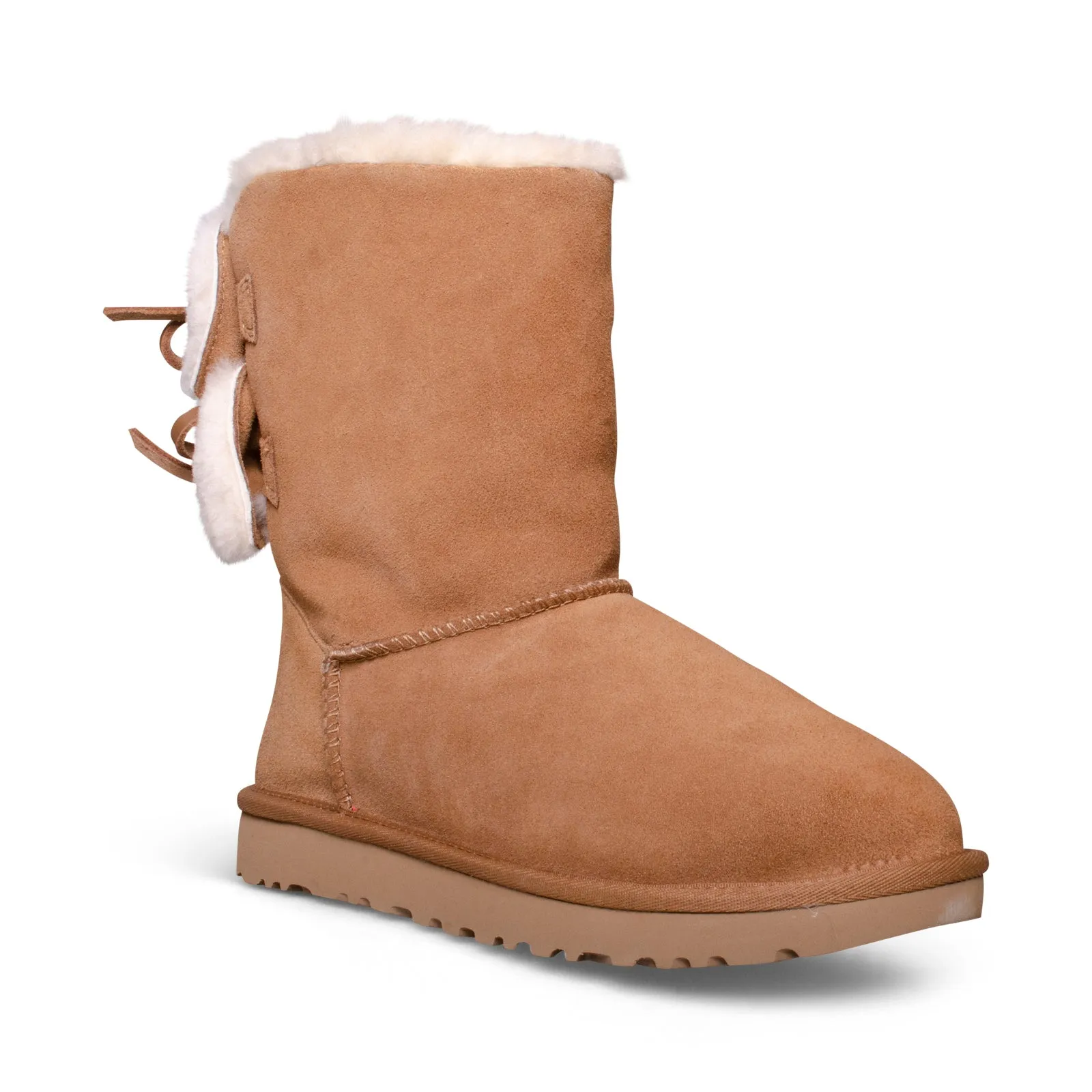 UGG Classic Double Bow Short Chestnut Boots - Women's