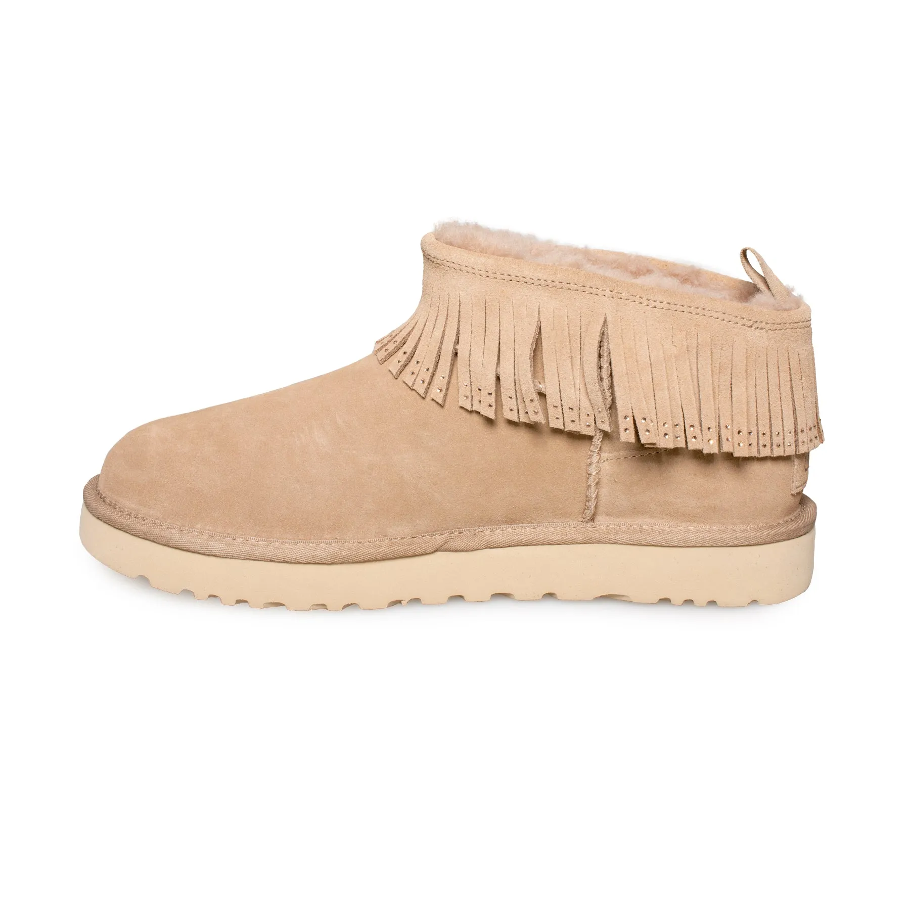 UGG Classic Ultra Mini Fringe Beachwood Boots - Women's