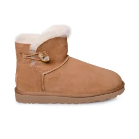 UGG Mini Bailey Button Bling Chestnut Boots - Women's