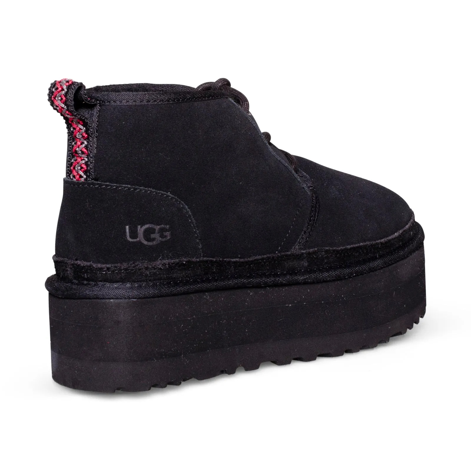 UGG Neumel Heritage Platform Chukka Black Boots - Women's