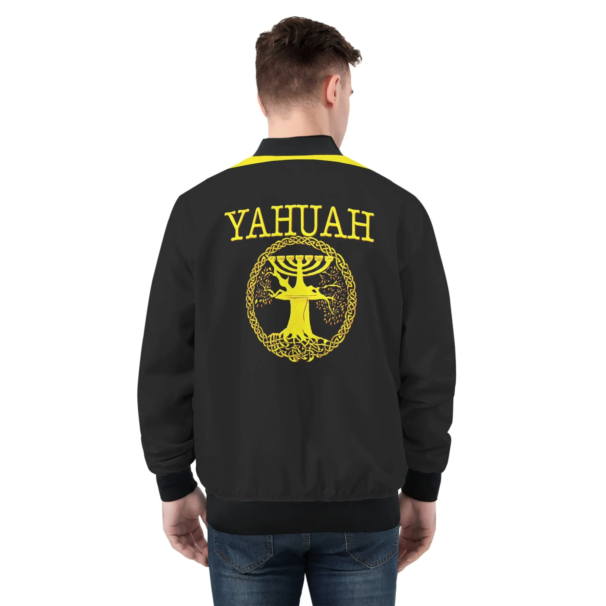 Yahuah-Tree of Life 02-01 Men's Designer Bomber Jacket